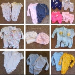 Premie & Newborn Twin girl - Matching Sets